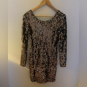 Only Sequin/ Velvet dress